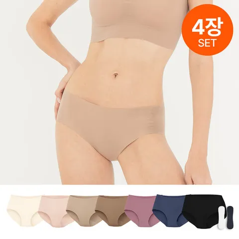 (보정 삼각+Y존커버패드) 여성 심리스 노라인 팬티 Y존방지 비침없는 편한 속옷 레깅스 스포츠 운동 햄라인 누디 언더웨어 리플러츠