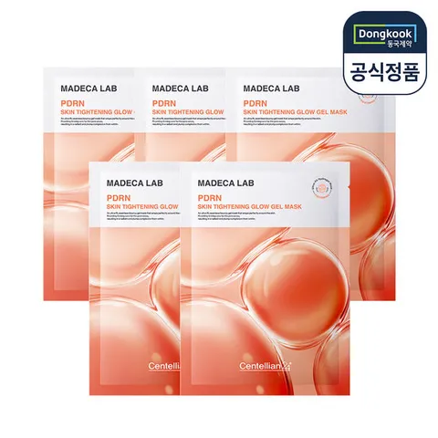 [적립5%] 동국제약 센텔리안24 마데카 랩 피디알엔 스킨 타이트닝 글로우 겔 마스크팩 5매