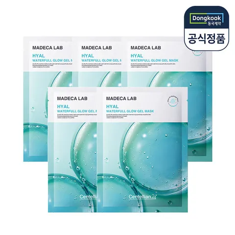 [적립5%] 동국제약 센텔리안24 마데카 랩 히알 워터풀 글로우 겔 마스크팩 5매