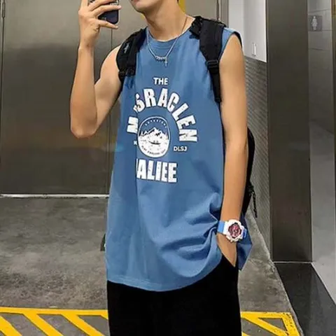 민소매 티셔츠 남성 여름 데일리 나시 라운드넥 4컬러 남성민소매