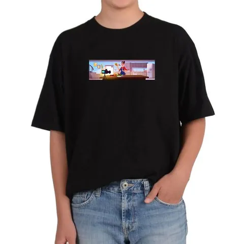 가족티 반팔라운드 홈쇼핑 음식요리 개인방송 주방 요리강의 SNS 그림 모든사이즈