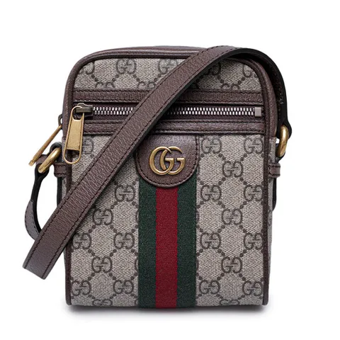 (명품) 구찌 브라운 GG 수프림 오피디아 메신저 미니