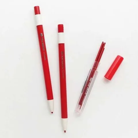 필기용품 크풋 채점펜 2 색연필 빨간 샤프형식 빨간펜 빨간색연필 채점펜 샤프식색연필 채점용펜 채점용색연필 샤프식빨간색연필 색연필빨강 채점색연필
