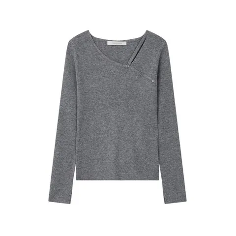 [ 롯데백화점 ][보브]슬릿 넥 디테일 슬림 니트 풀오버 7155350003