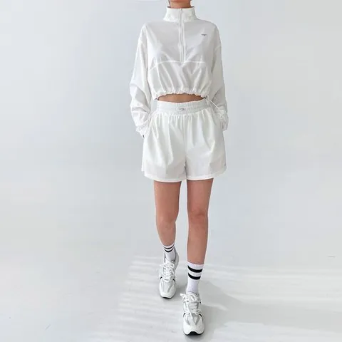 에어마일드 크롭 바람막이 반바지세트 DBC 1900-1W 골프 테니스 배드민턴 자전거 헬스 등산 러닝 파크골프 스포츠 투인원