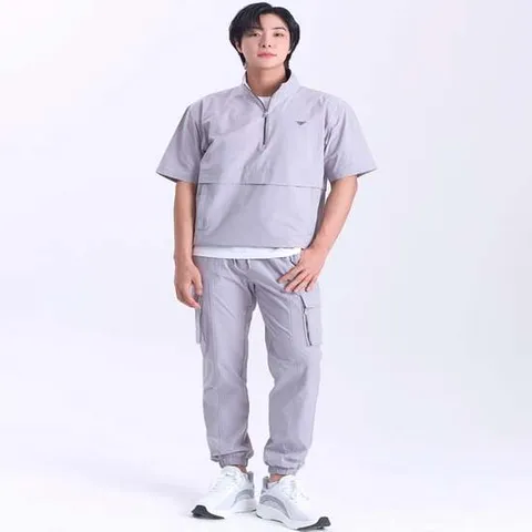 남성 다운블로우-골프웨어 윈드아노락 조거팬츠set 티셔츠 반팔 반팔티셔츠 아노락 하이넥