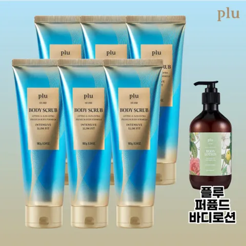 [플루] 슬림핏 바디스크럽 180g6개퍼퓸드바디로션500g