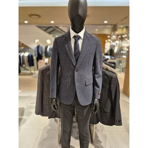 [ 롯데백화점 ][레노마캐주얼]25F/W 캐쥬얼 네이비 모직 자켓[RRDIBJ92A]