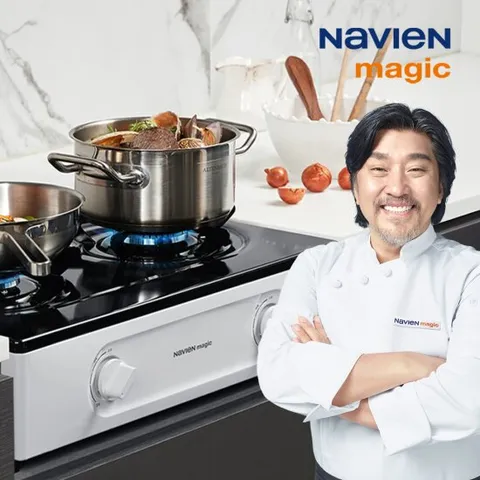 [전국설치] 나비엔 매직 실속형 2구 에코 가스레인지 GRF-1302 GS