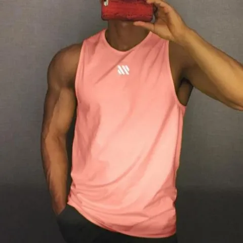 스포티 피트니스 남성 머슬핏 민소매 티셔츠 반팔맨투맨