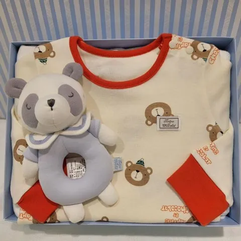 [ 현대백화점 ]쇼콜라 베어내의디아애착인형세트 (TTOWOW519Q)남아가을겨울실내복출산돌선물