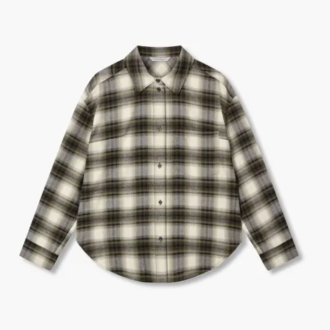 [ 롯데백화점 ][보브]소프트 체크 패턴 블라우스(7155360005)