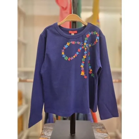 [ 현대백화점 ][매직에디션HU]오그오그오그-OG53-TS004BL 플로랄 리본티셔츠 여름 SS 티셔츠  아동복 선물 현대울산