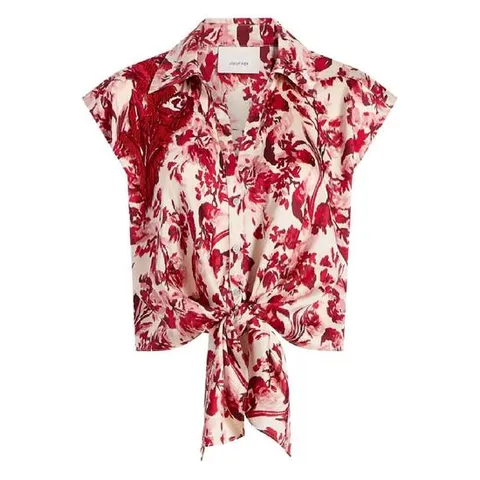 25 FW Cinq A Sept 플로럴 리본 민소매 마리 블라우스 ZW206710046ZCHRMU TP440912126