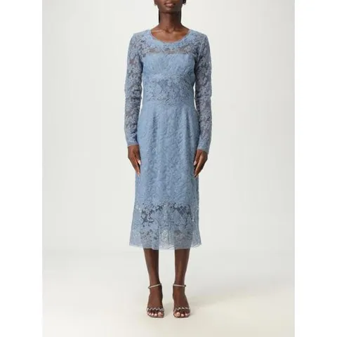 에르마노 설비노 미디 원피스 D472Q357EQC S4217 Gnawed Blue