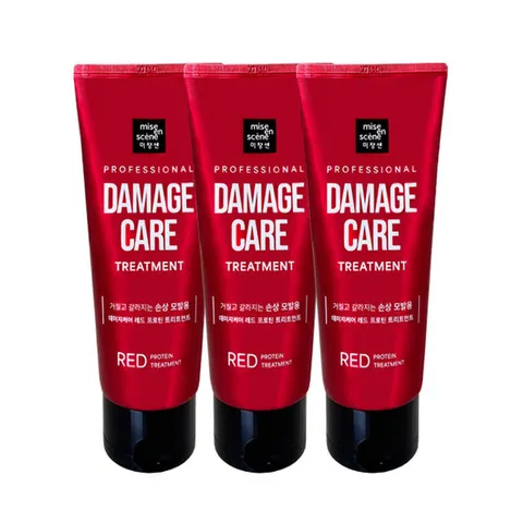 미쟝센 데미지케어 레드 프로틴 트리트먼트 180ml x3