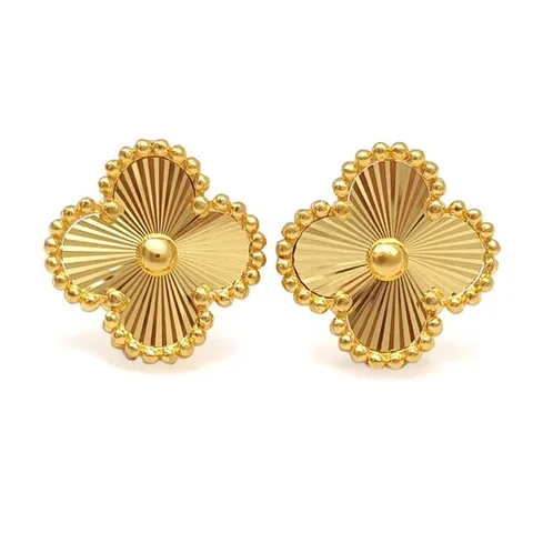 [골드리카]순금 샤인크로버 귀걸이 1.875g