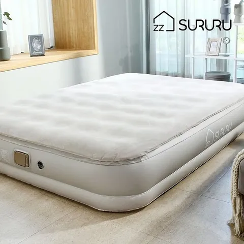 [무케] 스르르_원터치 유로탑 무선 에어매트리스 더블DB (매트리스+에어펌프+가방+수리키트)