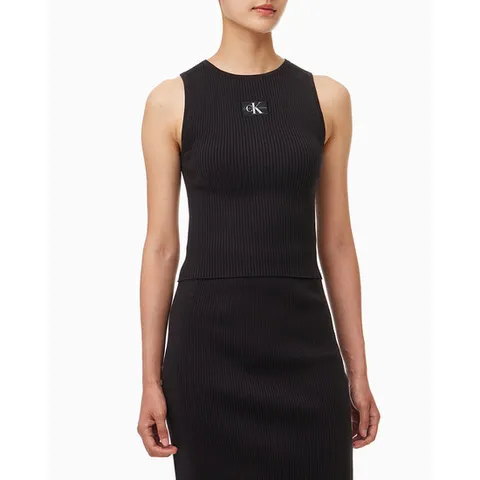[ 롯데백화점 ][캘빈클라인 진]여성 CK 니트 탱크탑 나시티 (J223616)