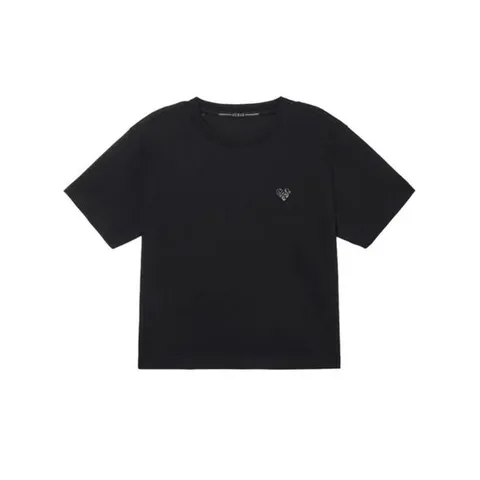 [ 롯데백화점 ][게스(진)]여성 쁘띠 하트로고 반팔티 OO2K2475