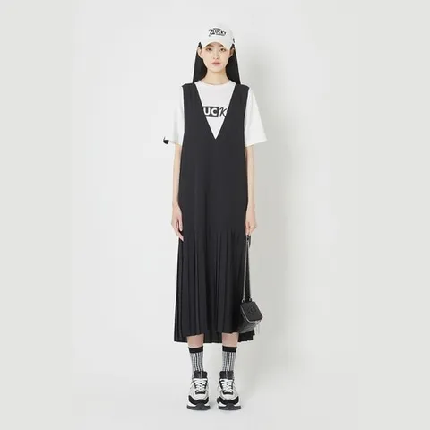 [ 롯데백화점 ][럭키슈에뜨]레이어드 롱원피스  LQDAM25600NYD