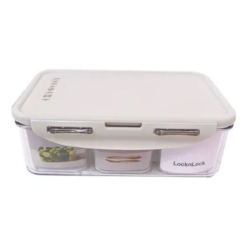 반찬통 락앤락 스테커블 직시각 칸칸이 밀폐용기1L