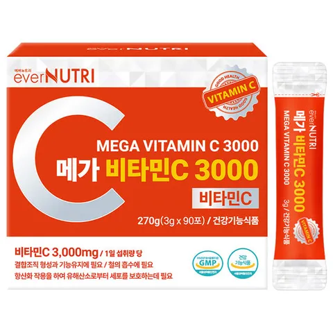 에버뉴트리 고함량 메가 비타민C 3000 분말 1박스