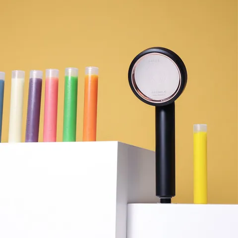 [무케] 아로미카_ARO LUXE 샤워기 헤드(블랙) 비타민C 필터샤워기 녹물 초강력 수압 아로마 향