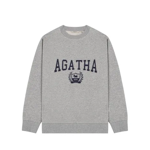 [아가타] 컬리지 맨투맨(AGT147-106_MGR)