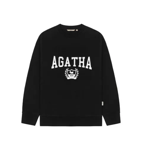 [아가타] 컬리지 맨투맨(AGT147-106_BK)