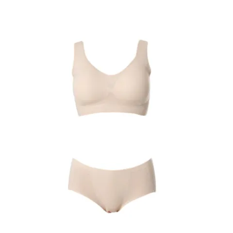 [ 롯데백화점 ][비비안(언더웨어)]소프트한 무봉제 런닝형 입는 브라 심리스 팬티세트 2종 세트-BS(BR1841ABP18