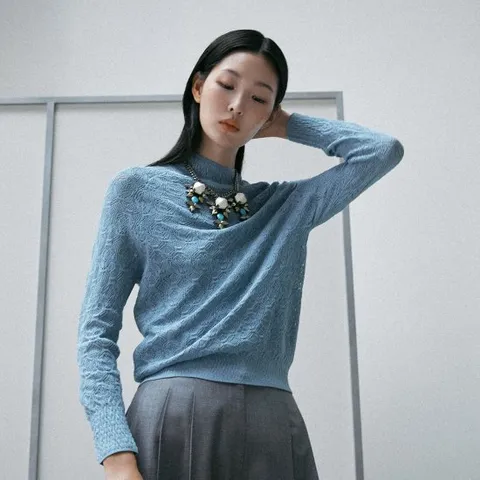 르네크루 25FW 크로쉐 블라우스 + 이너 SET[런칭 가격 79,900원]