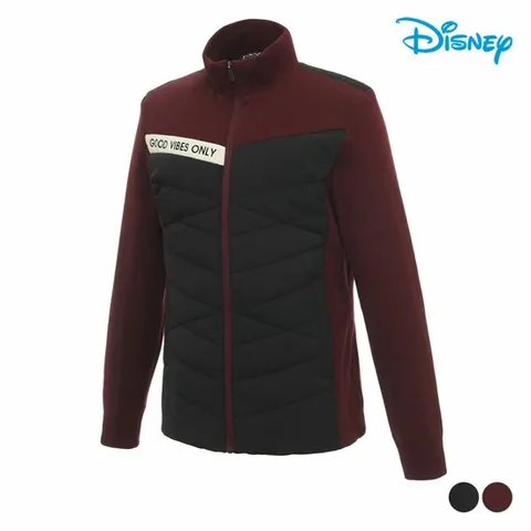 [GS] 디즈니골프 남성 레터링 배색 하프넥 덕다운 패딩 점퍼 DM4MJB032