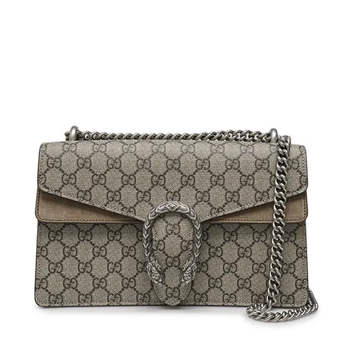 (명품) 구찌 베이지 GG 수프림 디오니소스 스몰 숄더