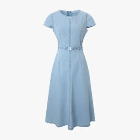 [ 롯데백화점 ]플레어 데님 원피스 ITP6DOP740