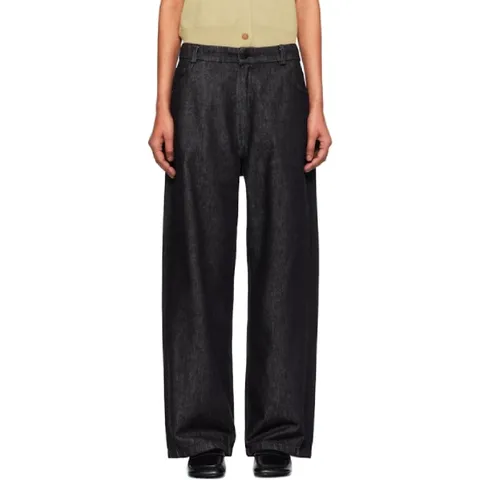 25 FW 까레라 여성 블랙 스트레이트 데님 진 251909F069002