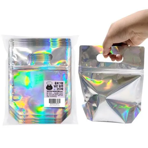 홀로그램 넓은 밑면 구디백 16X18+4cm(20매입)