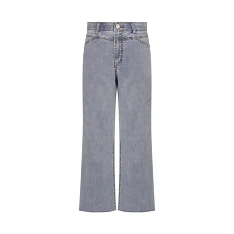 [ 롯데백화점 ][크로커다일 레이디]25년 여름 허리 밴딩 세미와이드핏 데님팬츠 CLEMDP110