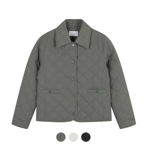 [프로젝트엠][프로젝트엠] 여성 카라 크롭 퀼팅 점퍼_EPD4JJ2203