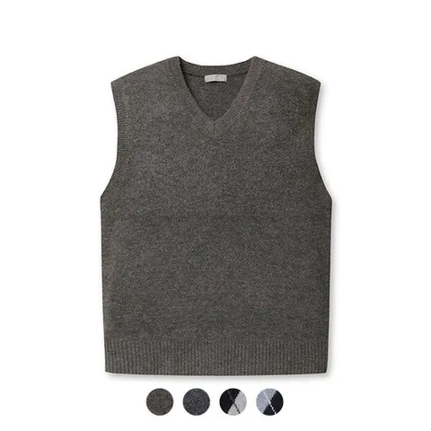 [프로젝트엠][프로젝트엠] 남성 오버핏 패턴 스웨터 베스트_EPD4