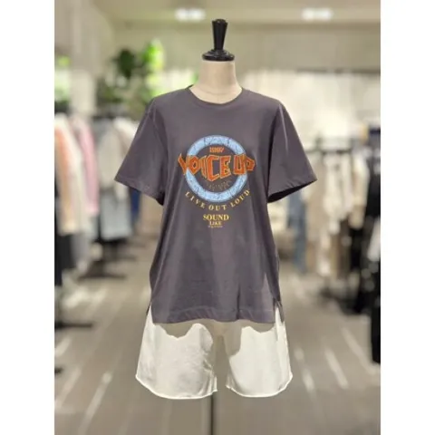 [ 현대백화점 ]보브 VOV 빈티지 그래픽 하프 티셔츠 (7155440003)
