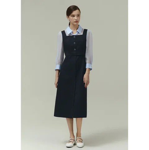 [ 롯데백화점 ]레이어 셔츠 원피스 ITP4WOP010