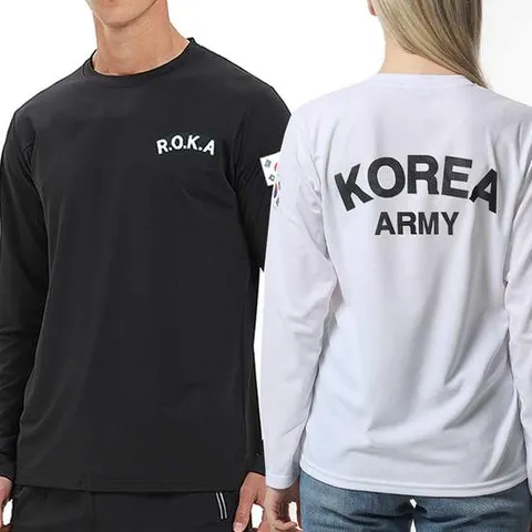 2장세트 제이케이sp 로카티 ROKA 쿨 드라이 긴팔 군인 군대 PX 티셔츠