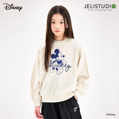 [젤리스튜디오] [디즈니]미키 마우스 심플드로잉맨투맨티셔츠