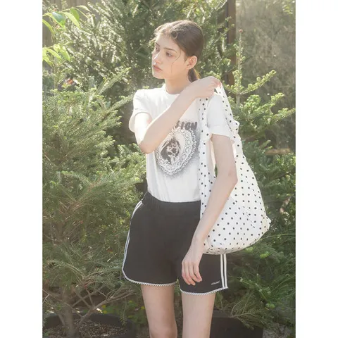 [ 롯데백화점 ][바이탈싸인] 하트레이스 토끼 티셔츠 [25MNSUTOP08IV]