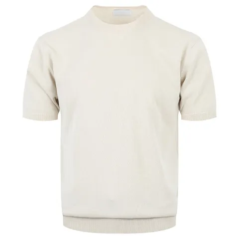 [리빌모아]남자 기본 코어 린넨 라운드 반팔 니트티 AT-KNH-Q036