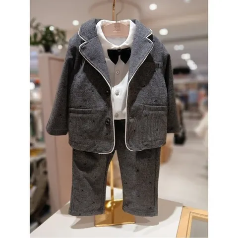 [ 현대백화점 ](밍크뮤10) 25가을겨울 (DG)모노그램샤를뮤3PC상하복 HK (35A1161101)