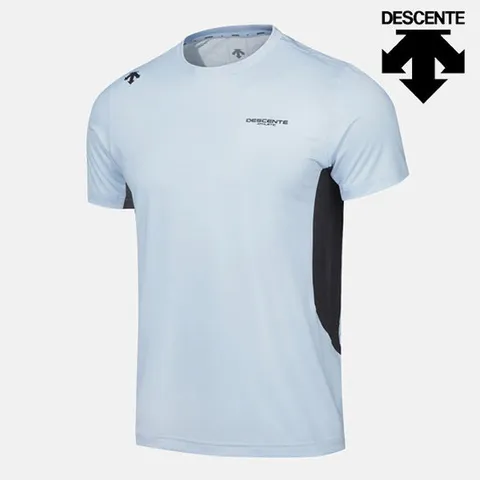 [데상트]데상트 백그래픽 반팔티셔츠 SP321TTS74SBLU 반팔티 스