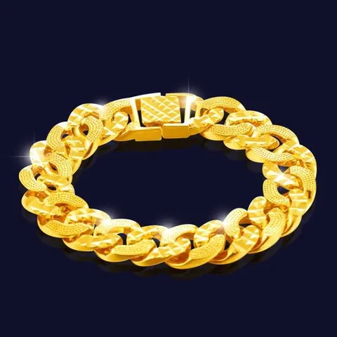 18k 특수 압축 도금 팔찌 써지컬 남자 남성 노블레스 금 14K 24K 은 골드 써지컬 팔찌 목걸이 반지 두꺼운 굵은 티타늄 메달 명품 펜던트