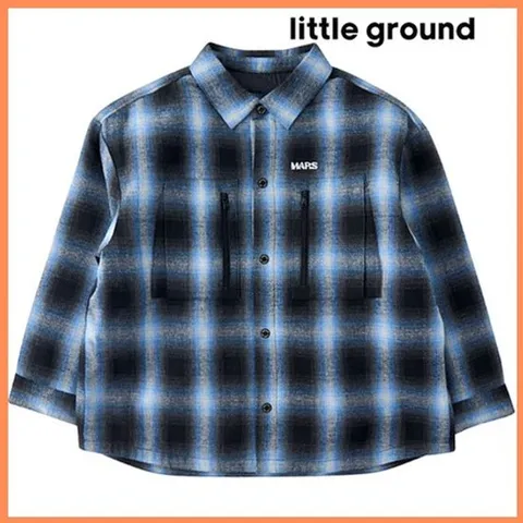 [ 현대백화점 ][리틀그라운드8] MARS(75A2G-110-02)약패딩체크셔켓 아동 주니어 가을 아우터 간절기 선물 데일리 코디